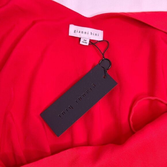 Gianni Bini NWT lipstick red short jumpsuit size M - Picture 11 of 14